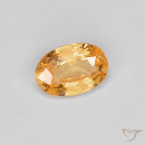 9,17 ctw natürlicher hellorange Spessartit-Garn, Oval, VVS-VS