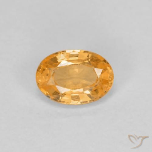 0.39ct Natürlicher hellorange Spessartit-Garn, Oval, VS