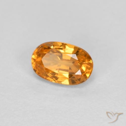 9,17 ctw natürlicher Aprikose Orange Spessartit-Garn, Oval, VS