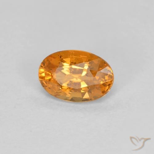 9,17 ctw natürlicher Aprikose Orange Spessartit-Garn, Oval, VS