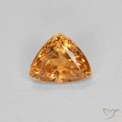 0.44ct Natürlicher tieforange Spessartit-Garn, Trillion, VS-SI