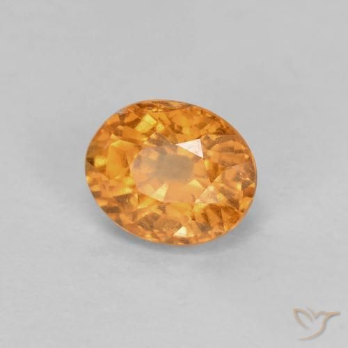 9,17 ctw natürlicher Aprikose Orange Spessartit-Garn, Oval, VS-SI