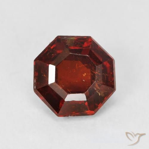 1.33ct Natürlicher Sangria Rot Spessartit-Garn, Smaragdschliff, SI