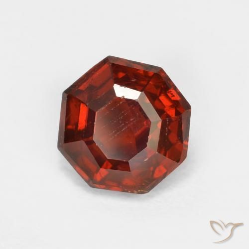 1.51ct Natürlicher Sangria Rot Spessartit-Garn, Smaragdschliff, VS-SI