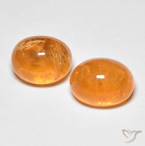 5.11 ct natürliche Mittelorange Spessartit-Garn-Edelsteine, Oval Schliff, Transparent