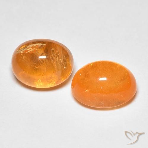 5.11 ct natürliche Mittelorange Spessartit-Garn-Edelsteine, Oval Schliff, Transparent