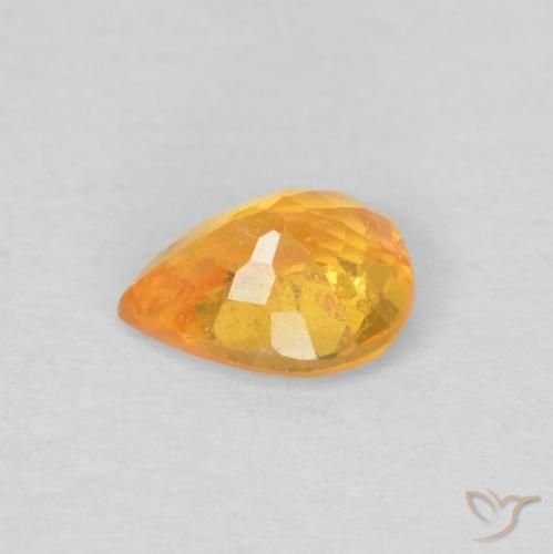 9,17 ctw natürlicher Orange-Gold Spessartit-Garn, Birnenform, VS