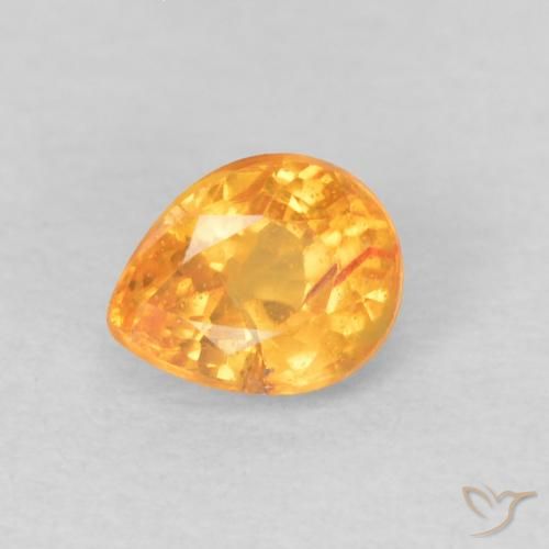 9,17 ctw natürlicher Orange-Gold Spessartit-Garn, Birnenform, VS