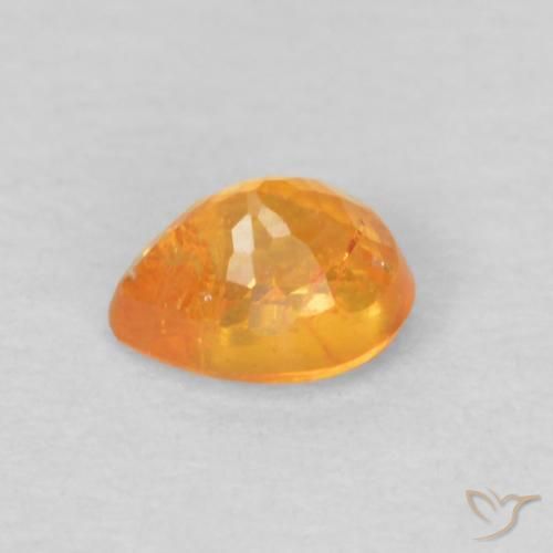 9,17 ctw natürlicher Orange-Gold Spessartit-Garn, Birnenform, VS