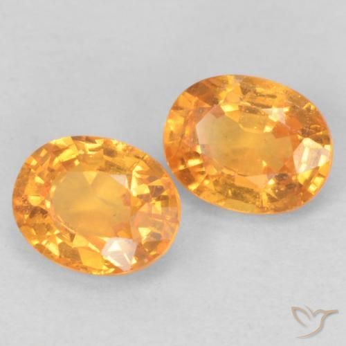 0.94 ct natürliche Orange-Gold Spessartit-Garn-Edelsteine, Oval, VS