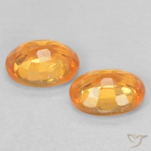 0.94 ct natürliche Orange-Gold Spessartit-Garn-Edelsteine, Oval, VS