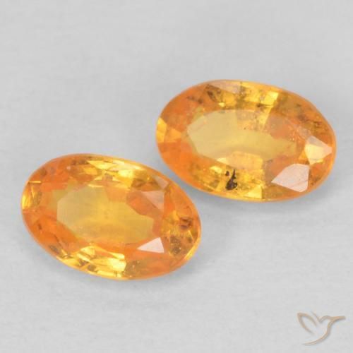 0.63 ct natürliche Orange-Gold Spessartit-Garn-Edelsteine, Oval, VS