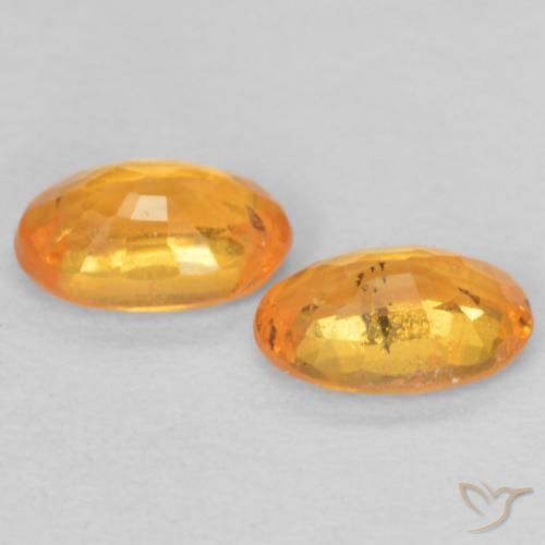 0.63 ct natürliche Orange-Gold Spessartit-Garn-Edelsteine, Oval, VS