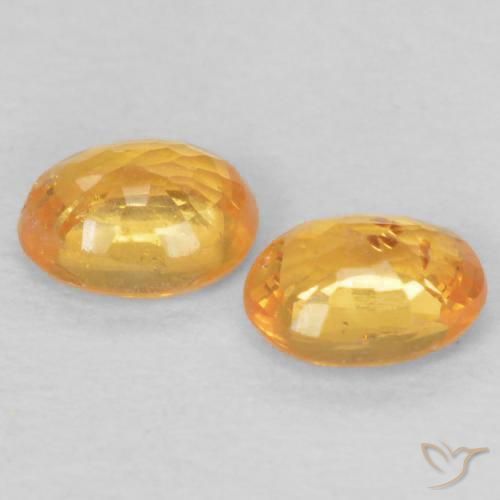 0.47 ct natürliche Intensives Orange Spessartit-Garn-Edelsteine, Oval, VS
