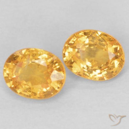 0.46 ct natürliche Mittelorange Spessartit-Garn-Edelsteine, Oval, VS