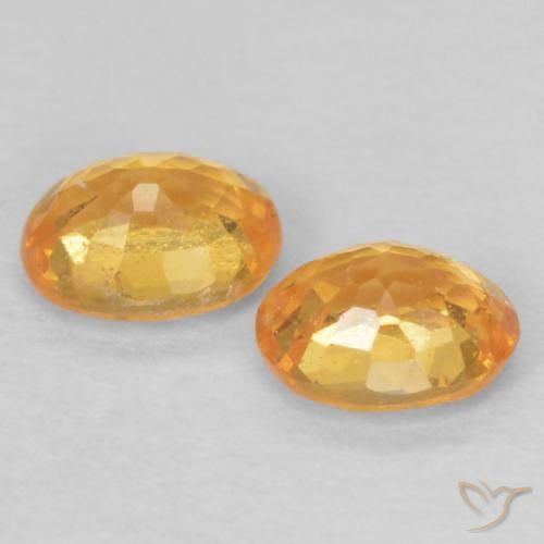 0.46 ct natürliche Mittelorange Spessartit-Garn-Edelsteine, Oval, VS
