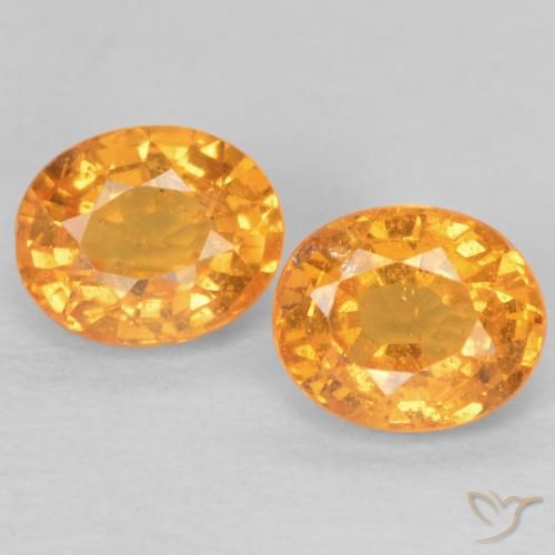 1.05ctw Natürlicher Intensives Orange Spessartit-Garn, Oval, VS