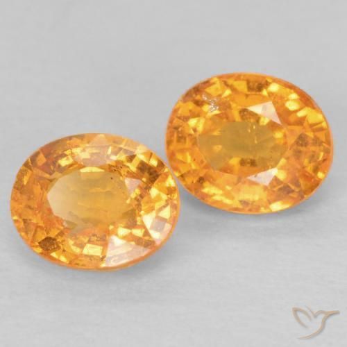 1.05 ct natürliche Intensives Orange Spessartit-Garn-Edelsteine, Oval, VS