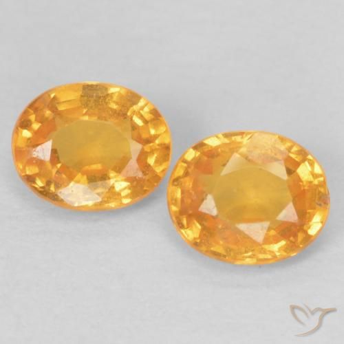 0.84ctw Natürlicher Mittelorange Spessartit-Garn, Oval, VS