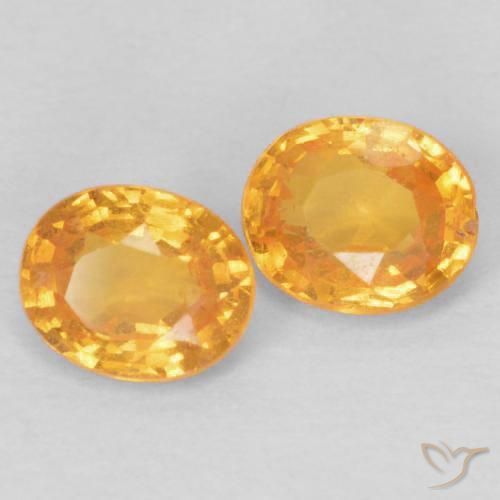 0.84 ct natürliche Mittelorange Spessartit-Garn-Edelsteine, Oval, VS