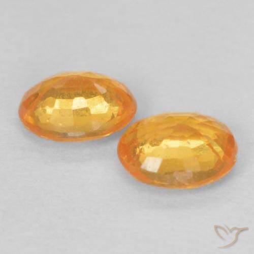0.84 ct natürliche Mittelorange Spessartit-Garn-Edelsteine, Oval, VS