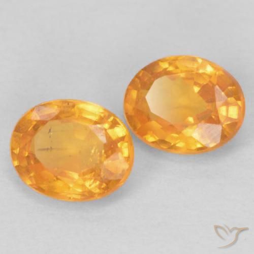 0.93 ct natürliche Mittelorange Spessartit-Garn-Edelsteine, Oval, VS