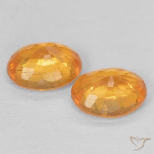 0.93 ct natürliche Mittelorange Spessartit-Garn-Edelsteine, Oval, VS