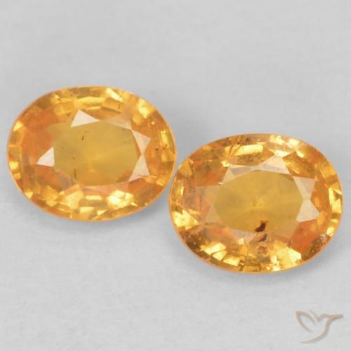 0.84ctw Natürlicher Honig-orange Spessartit-Garn, Oval, VS