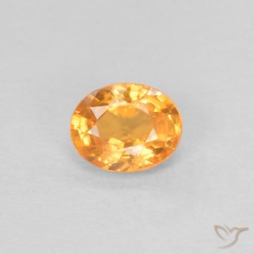 0.58ct Natürlicher Orange-Gold Spessartit-Garn, Oval, VS
