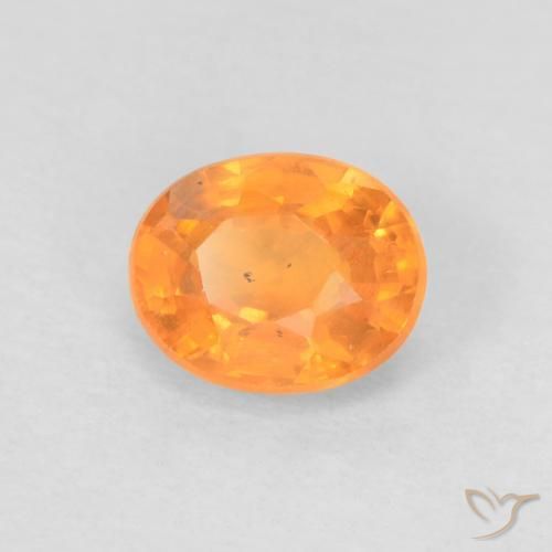 9,17 ctw natürlicher hellorange Spessartit-Garn, Oval, VVS-VS