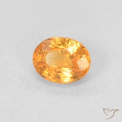 9,17 ctw natürlicher Aprikose Orange Spessartit-Garn, Oval, VS