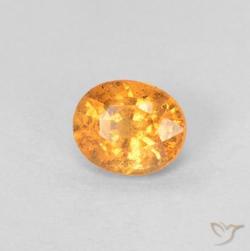 9,17 ctw natürlicher hellorange Spessartit-Garn, Oval, VS-SI