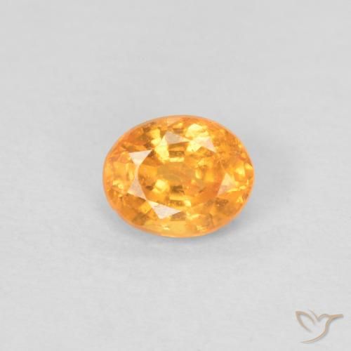 0.41ct Natürlicher Mittelorange Spessartit-Garn, Oval, VS-SI