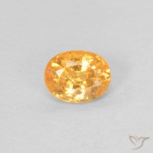 0.40ct Natürlicher Mittelorange Spessartit-Garn, Oval, VS-SI
