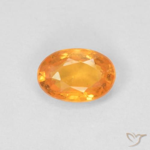 0.64ct Natürlicher Intensives Orange Spessartit-Garn, Oval, VS