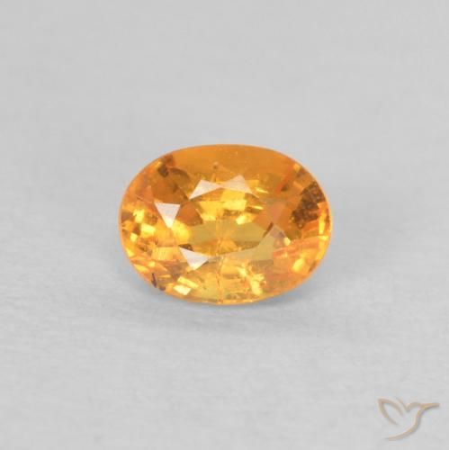 0.35ct Natürlicher Mittelorange Spessartit-Garn, Oval, VS
