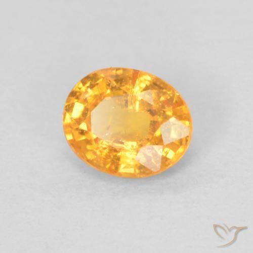 9,17 ctw natürlicher Aprikose Orange Spessartit-Garn, Oval, VS