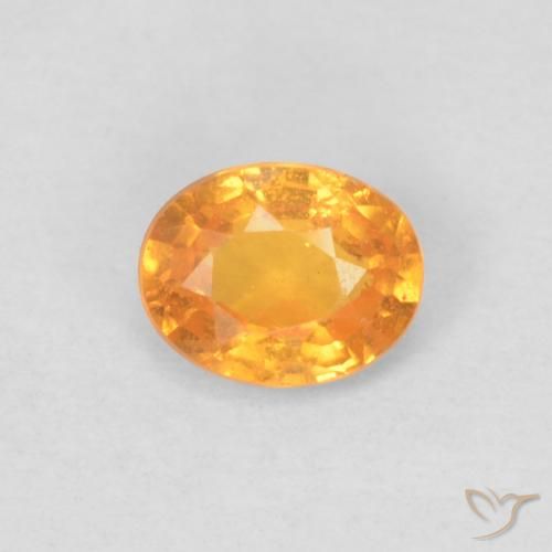 0.41ct Natürlicher hellorange Spessartit-Garn, Oval, VS
