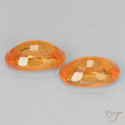 0.68 ct natürliche hellorange Spessartit-Garn-Edelsteine, Oval, VS-SI