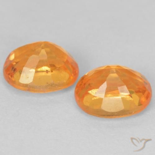 1.16 ct natürliche hellorange Spessartit-Garn-Edelsteine, Oval Schliff, VS