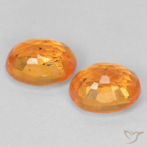 1.11 ct natürliche hellorange Spessartit-Garn-Edelsteine, Oval, VS