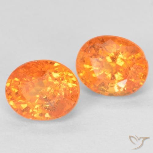 1.33 ct natürliche hellorange Spessartit-Garn-Edelsteine, Oval, VS-SI