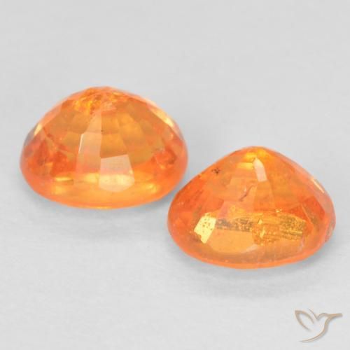 1.33 ct natürliche hellorange Spessartit-Garn-Edelsteine, Oval, VS-SI