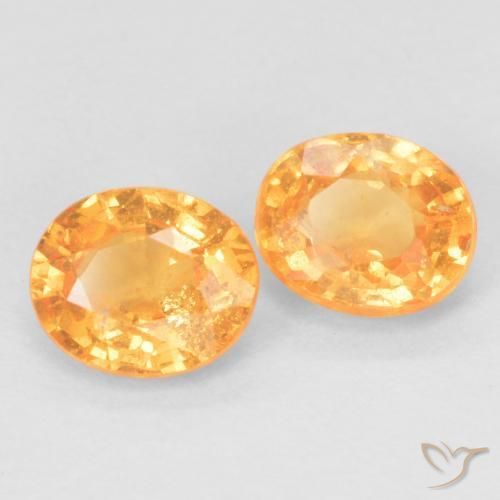 0.94ctw Natürlicher Intensives Orange Spessartit-Garn, Oval, VS