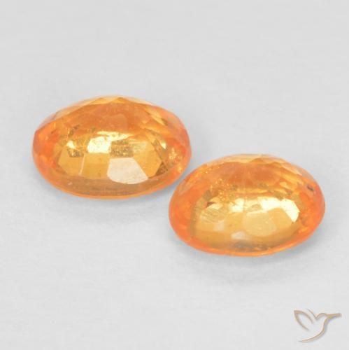0.94 ct natürliche Intensives Orange Spessartit-Garn-Edelsteine, Oval, VS