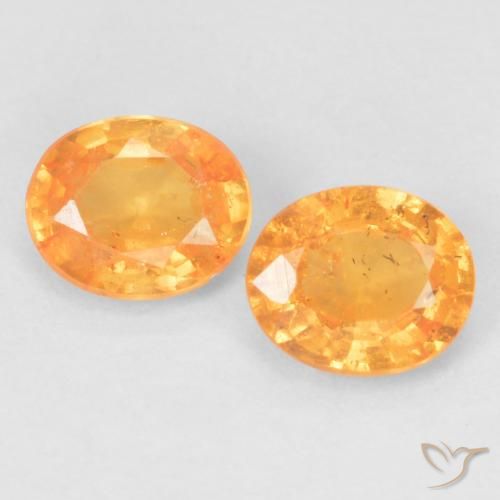 0.85 ct natürliche Mittelorange Spessartit-Garn-Edelsteine, Oval, VS