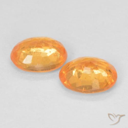 0.85 ct natürliche Mittelorange Spessartit-Garn-Edelsteine, Oval, VS
