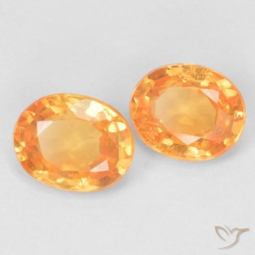0.90 ct natürliche Honig-orange Spessartit-Garn-Edelsteine, Oval, VS
