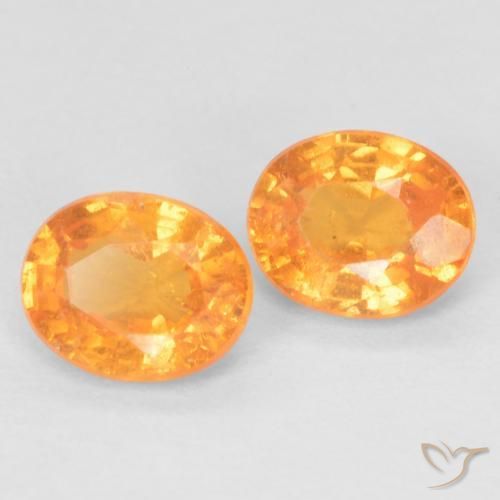 0.93 ct natürliche Mittelorange Spessartit-Garn-Edelsteine, Oval, VS