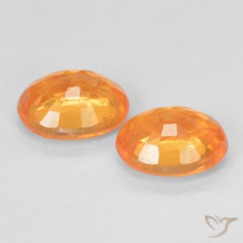 0.93 ct natürliche Mittelorange Spessartit-Garn-Edelsteine, Oval, VS